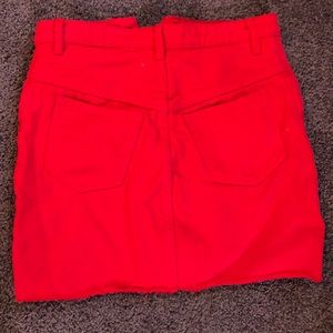 Red Brandy Melville mini skirt